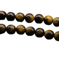 HZ New Natural About 8mm Yellow Tiger Eye Loose Beads for Necklace Accessories