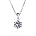 Drop Shaped Pendant Necklace Fashion Simple Exquisite Moissanite Neck Chain 925 Sterling Silver Party Jewelry Gift