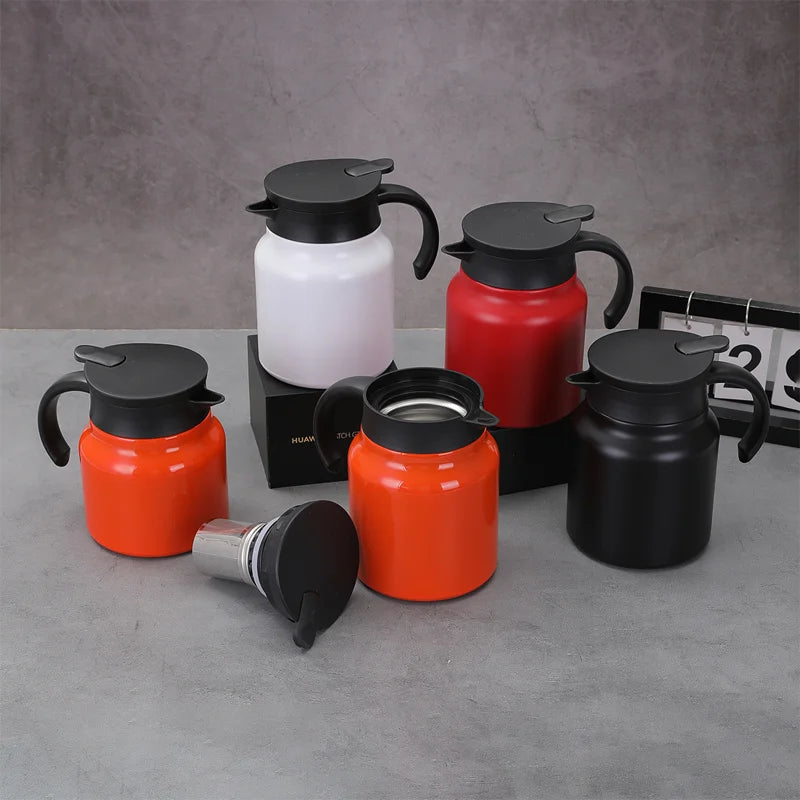 Water Coffee Thermos for Keeping Hot Coffee Kettle Double Wall Stainless Steel Insulated Coffee Carafe Tea Maker
