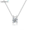 LUOTEEMI Woman Necklace Trendy Fashion Stone Girl Diamond Jewelry Lady Charm Zircon Dainty Cz Pendant