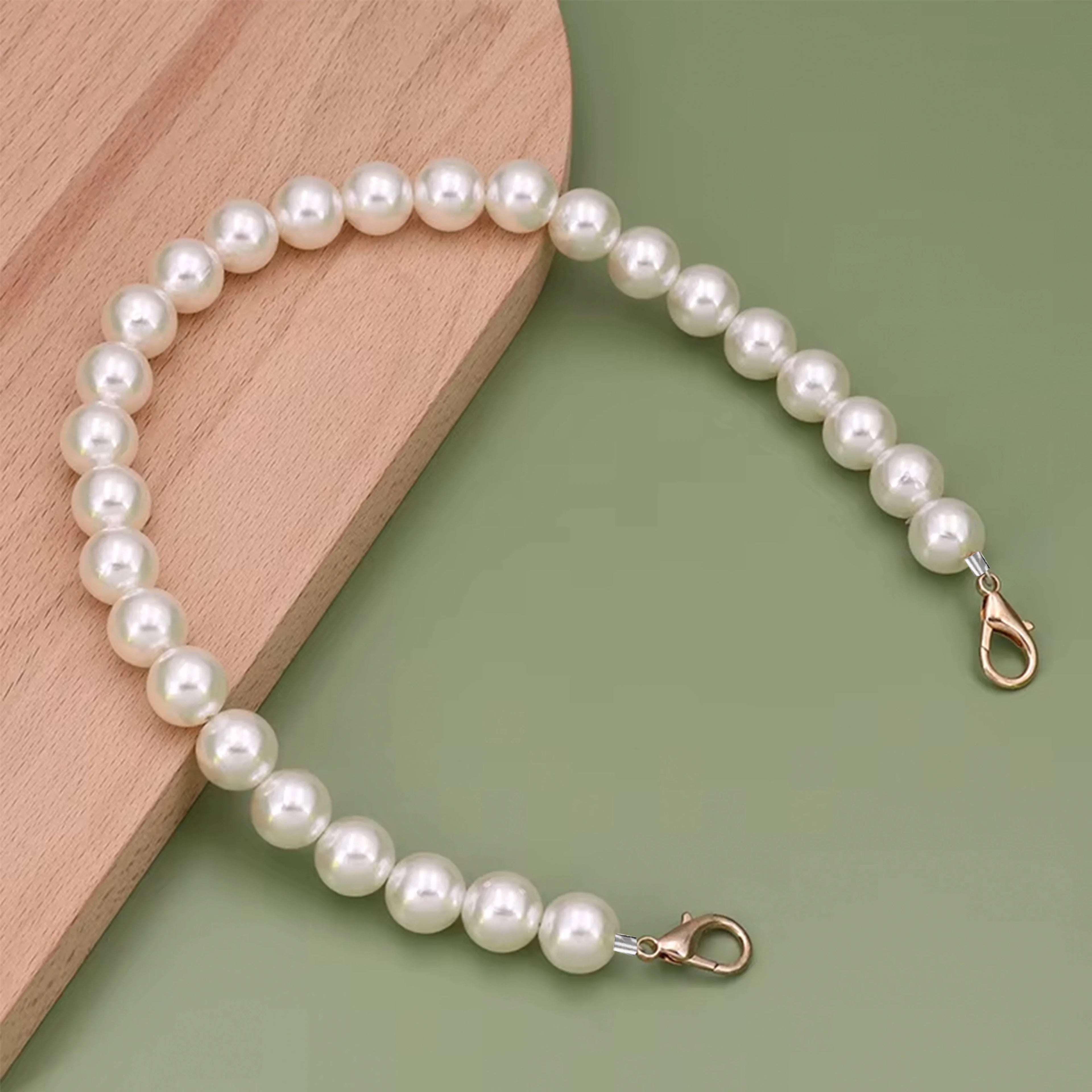 Diameter 10mm Phone Strap Single Shoulder Strap love Lobster Buckle Strap Removable Replacement Strap Pearl Bag Chain