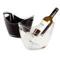 Boat Bowl Shape Plastic Acrylic 4L 8L 12L Champagne Wine Beer Ice Bucket for Bar Drinks Cooler With Handles