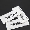 Garment Tags Wholesale Custom Matte Embossed Silicone Logo End Fold Grosgrain Woven Labels for T Shirts
