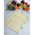 Soft Cotton Washable Mesh Bag Reusable Drawstring Bags for Storage Fruit Vegetable