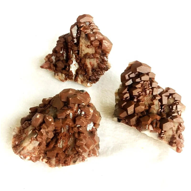 Natural crystal energy stone healing mineral samples red Calcite cluster for home decoration
