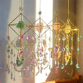 New Crystal Wind Chimes Pendant Colorful Sun Refraction Light Home Decoration Sun Catcher