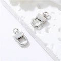 Wholesale Rhodium Plated Bracelet Clasp Dog Buckle Metal Connection Closure Key-chain Lobster Clasp Jewelry Clasp