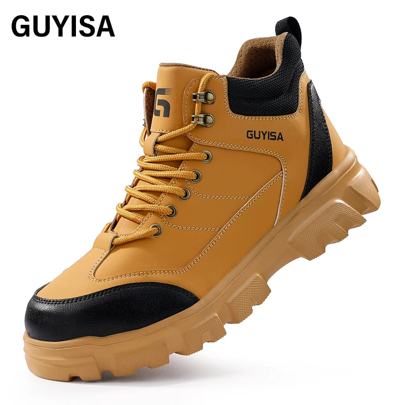 GUYISA  Brand Selling Well and the Factory Manufactures High-quality Anti-smash and Stab-proof Men's Safety Shoes
