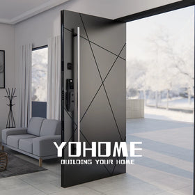 Spanish Style Luxury Cast Aluminum Exterior Storm Door for House Outdoor Security Doors External Porte Maison Security Doors
