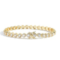 BB246 6MM Round Shape Tennis Chain Bracelets Women Fashion Brass CZ