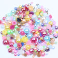 26 Colors ABS Semi-circle Pearl Round Shape Flatback Candy AB Color for DIY Mobile Phone case Decoration