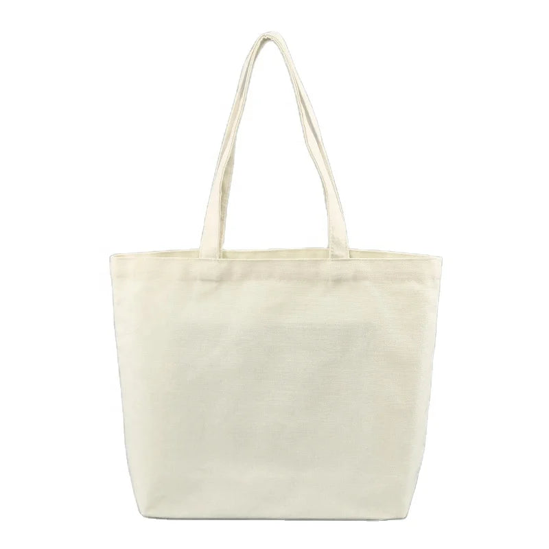 Factory Directly Wholesale Customized Folding Canvas Tote Bags with Custom Printed Logo