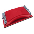 85*165mm Red Rectangle Sandpaper Holder Plastic Sander Stand Hand Sanding Block Sand Paper Board for Sandpaper Discs Polishing