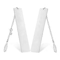Custom Silver-Plated Brass/Stainless Steel Metal Bookmarks with Hole and Tassels Blank for School/Office Use-Gift Option