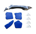 Silicone Sealant Caulk Removal and Finishing Tool Kit - 3 in 1 Sealant Scraper Remover Tool With 4 Piece Smoothing Caulking Tool