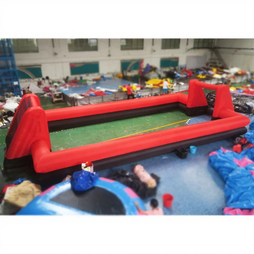 Free air Shipping to Door 12x6m Inflatable Football Court Outdoor Sport Game Soccer Field for Sale