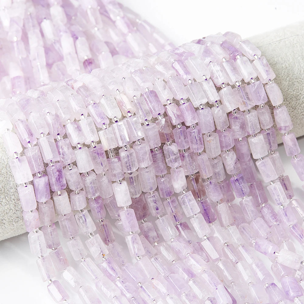 7*11mm Tube Cylinder Natural Stone Beads New Irregular Shape Crystal Agate Gemstone Beads for Jewelry Making