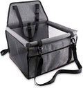 Pet Car Booster Seat with Leash Hook for Dogs Cat Portable and Breathable Bag with Seat Belt Dog Carrier Safety Stable Travel