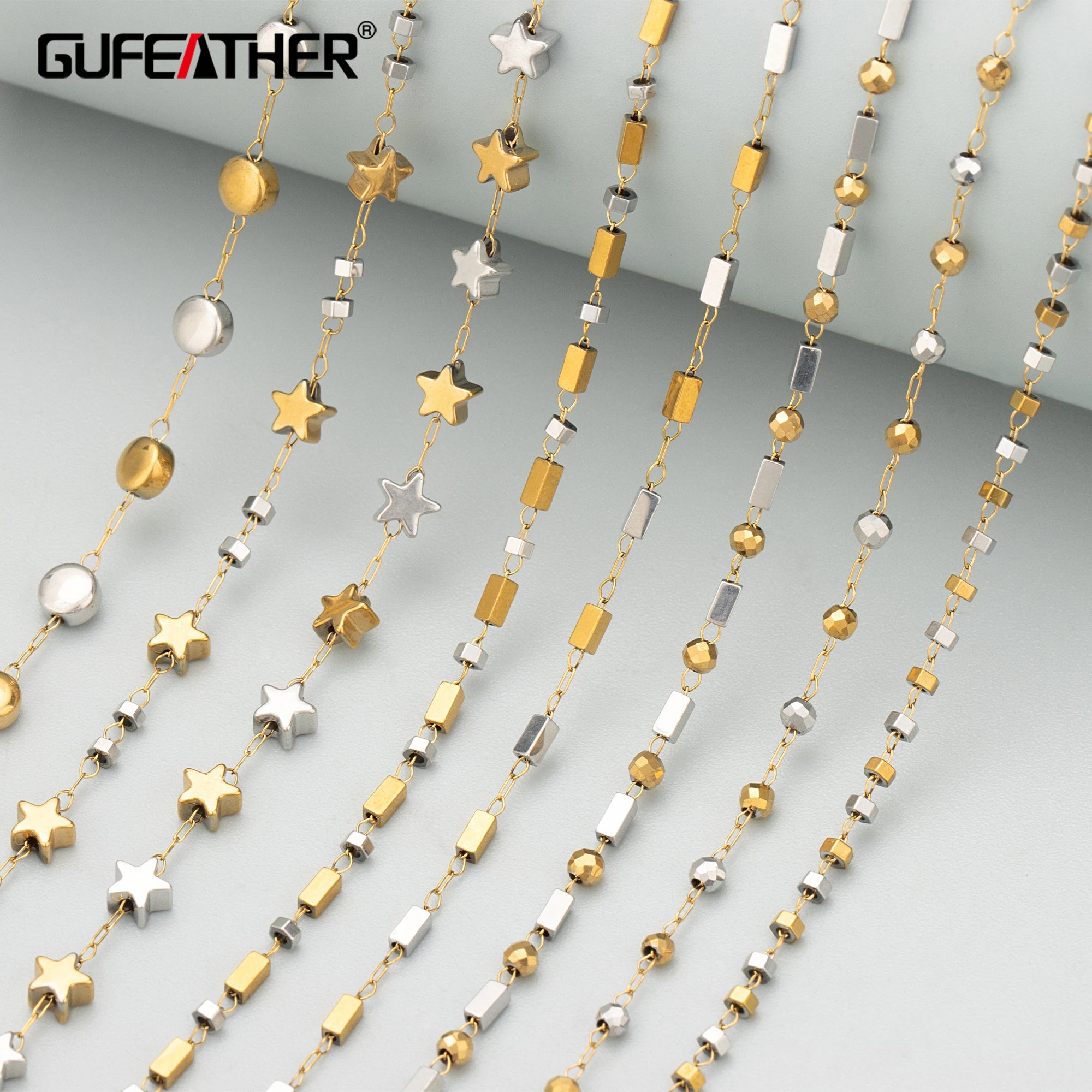 C380 High-quality Stainless Steel Nickel-Free Pass REACH Handmade Jewelry Making Findings Chain DIY Bracelet Necklace