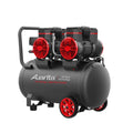 Auarita High Quality 50 Litre Low Noise Portable Heavy Duty Double Cylinder Silent Double Cylinder Oil Free Air Compressor