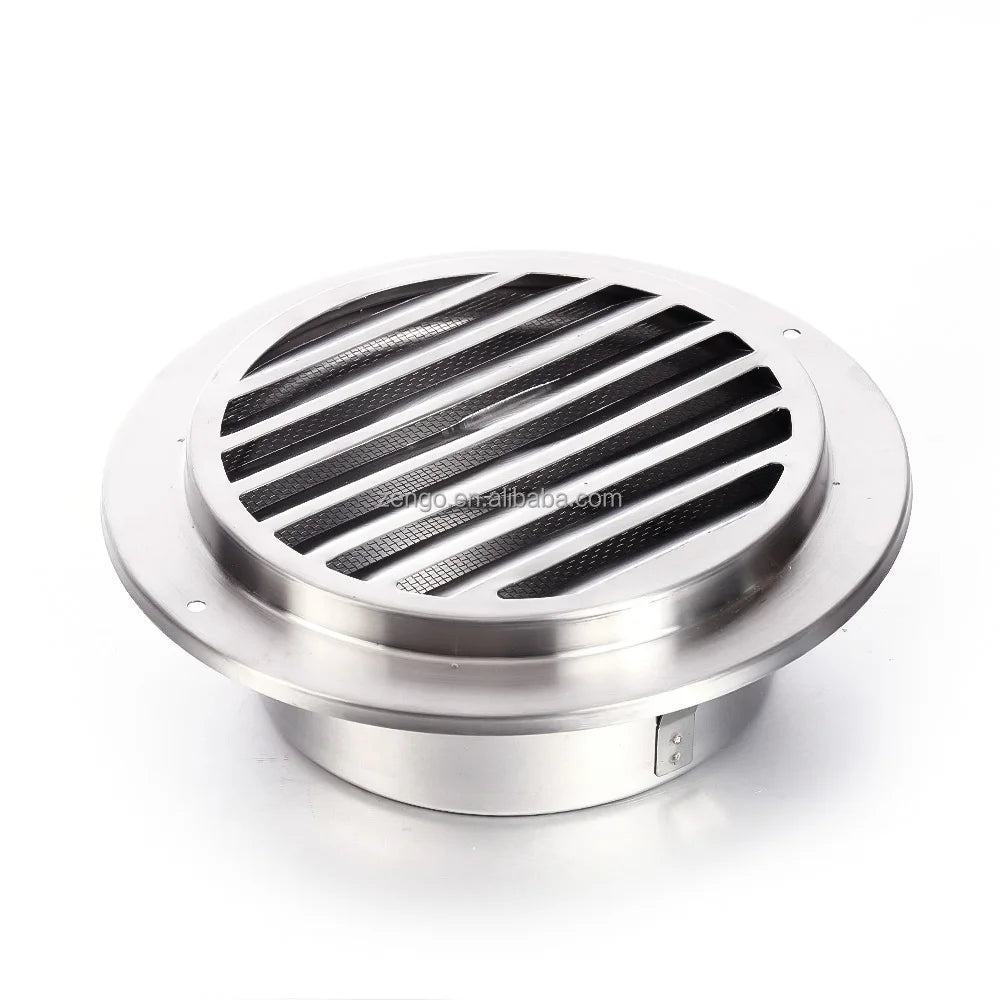 Air Conditioner Ventilation Grilles External Round Ceiling Air Grille Diffuser Stainless Vent Louver for HVAC Systems