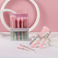 5pcs Portable Candy Makeup Brush Set Professional Full Set Blush Foundation Lip Cosmetic Brush with Box