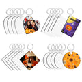 HOCAYU Heart Blank MDF Sublimation Double KeychainPromotion Gift Double Side Key Ring Dye Sublimation