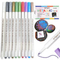 Wholesale Flysea Cotton Core Type Metallic Marker on Black Paper