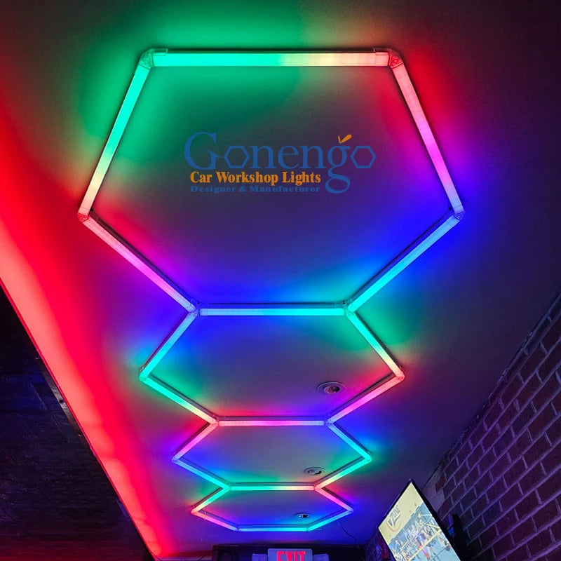 High Brightness Effect Honeycomb Lighting Decorative Rgb Disco Light for Dj Party