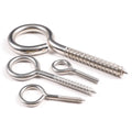 Stainless Steel 316 Wood Hook Screw Eyes Thread Fish Self Tapping Small Eye Screws