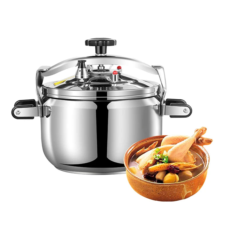 Hot Trends Vacuum Stew Soup & Stock Pots with Lid Lock Stainless Steel Pressure Cooker