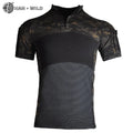 HAN WILD New Design Outdoor Tactical Camouflage Uniform Polyester/ Cotton T-shirt Camouflage Shirt