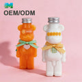 Fashionable Multi-purpose Disposable Dosen Aus Kunststoff Plastic Bottle Bear-shaped Aluminum Lid Transparent Plastic Bottles