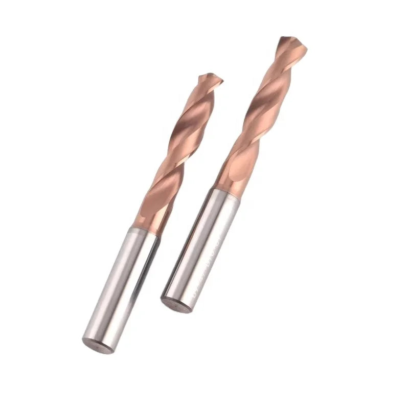 Customized Internal Cooling Carbide Twist Drill Bits with TiSiAlN Coating 3mm Shank for CNC Applications on Carbon Steel