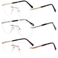 Rimless Metal Prescription 2023 Newest Optical Frames Women Men Glasses Frame Fashion Optical Eyeglasses