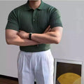 Custom Logo Summer Men's High Quality Breathable Pattern Type Solid Short  Athletic Sports Golf Polo Shirts