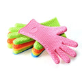 Food Grade Silicone Heat Resistant Kitchen Barbecue Oven Cooking BBQ Grill Gloves Silicone Oven Mitts for for Cooking