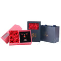 Custom Logo Rectangle Eternal Rose Jewelry Box Set for Valentines Day Gifts Elegant Packaging with Personalized Logo