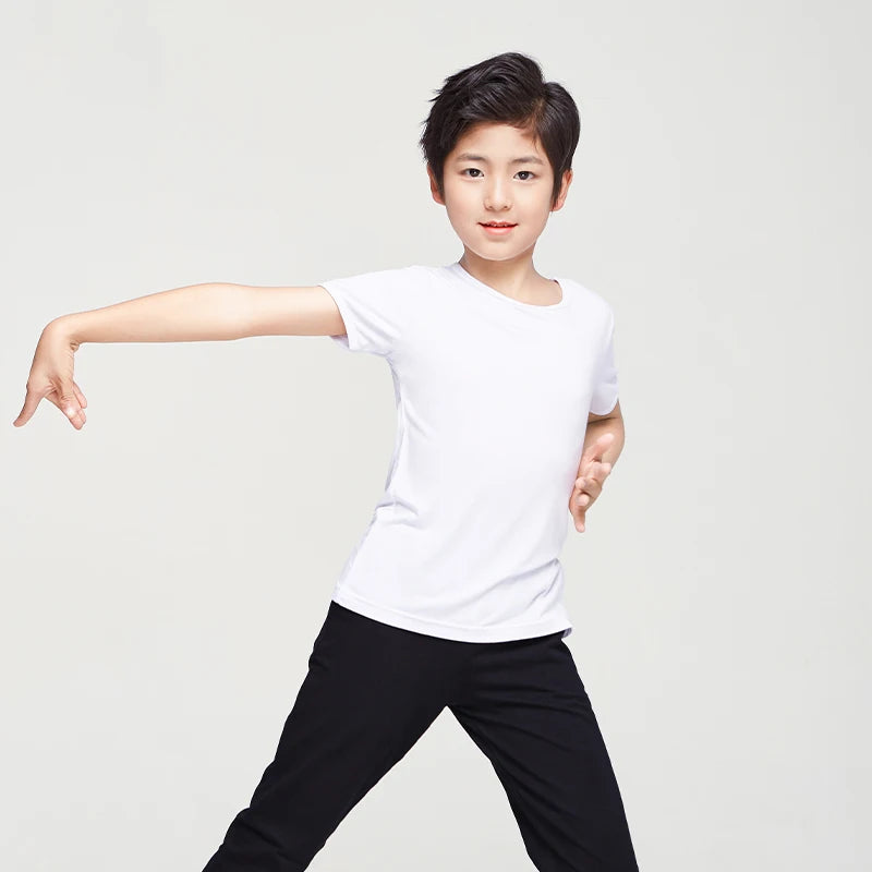 Boys Dance Practice Tops Modern Dance Ballet Modal T Shirt