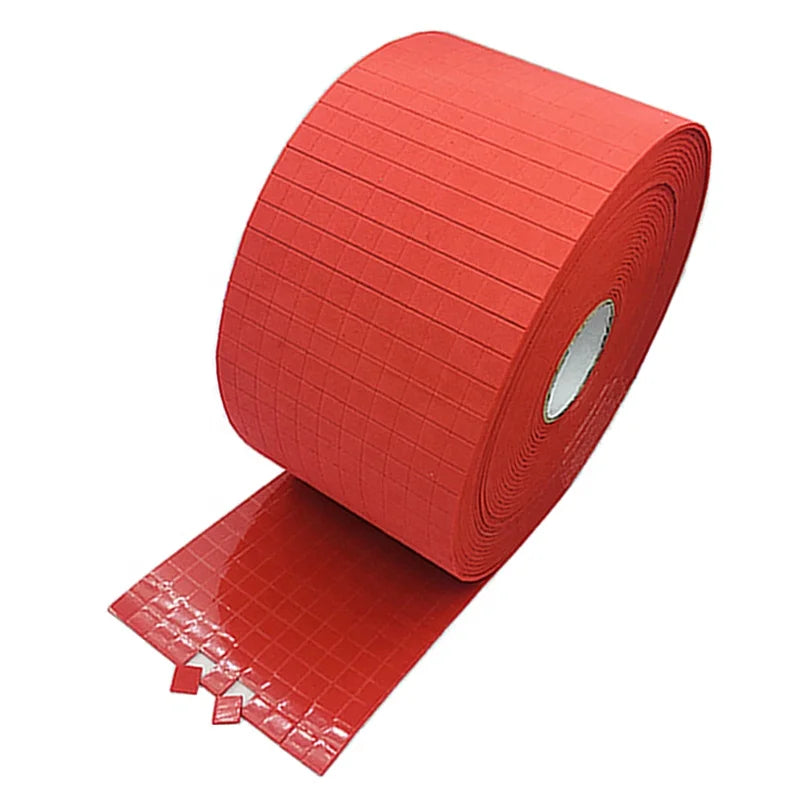18*18*3 Red EVA Rubber Foam Roll Edge Protector Adhesive Glass Protection Spacers Gasket Separator Pads Protective Glass Spacer