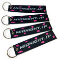 Wholesale Custom Brand Design Travel Souvenir Woven Embroidery Logo Fabric Keychains Promotional Key Chains