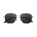 Luxury Vintage Gold Polarized Irregular Rectangle Metal Frame Unisex Sunglasses