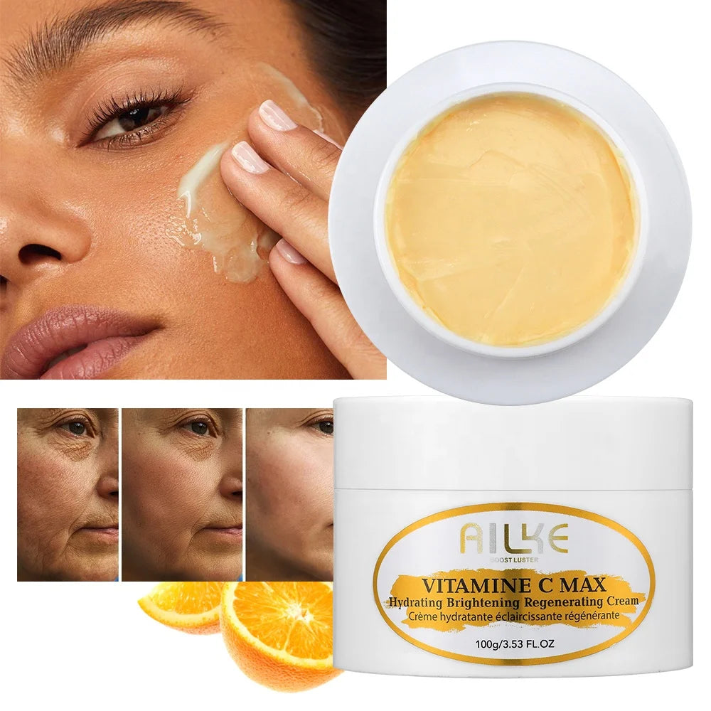 OEM Private Label Natural Aloe Vera Collagen Vitamin C Brightening Anti-Aging Beauty Face Cream