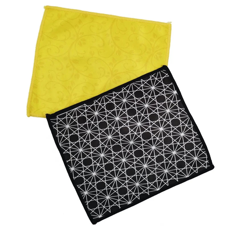 Fashion Design Custom-made Magic Cleaning Effect Thick Decorated Microfiber Wiping Cloth for Spectacle Eyeglasses Lens Screen