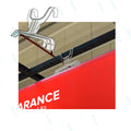 146x207mm Plastic Transparent Big Ceiling Magnetic Poster Profile Hanger X Clips Banner Holder for Hanging Painting Frame