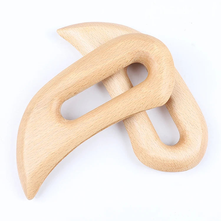 Wooden Massage Paddle Guasha Board Massage Natural Wood Body Therapy Tool