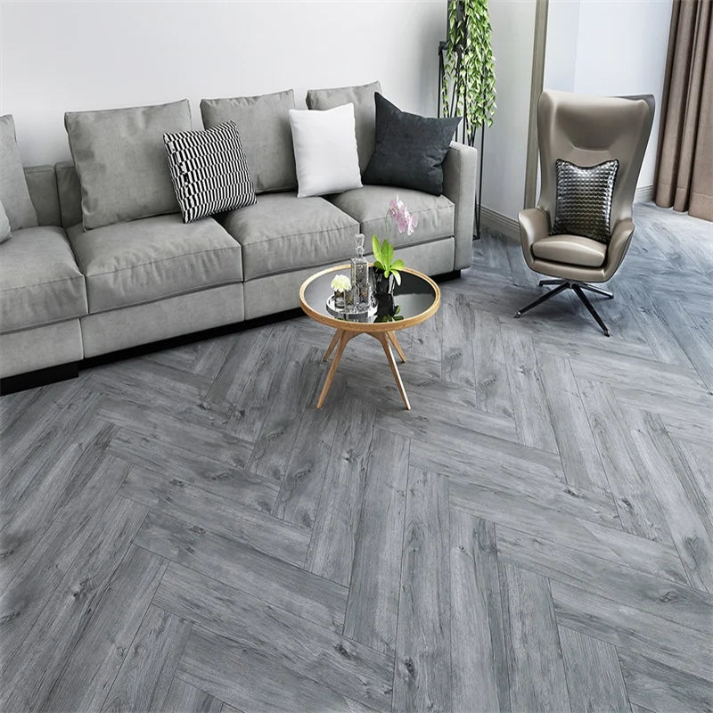 4mm 4.5mm 5mm 6mm 8mm Vinyl Click Chevron Fishbone ABA Hybrid  Oak Parquet Wood SPC Flooring Herringbone