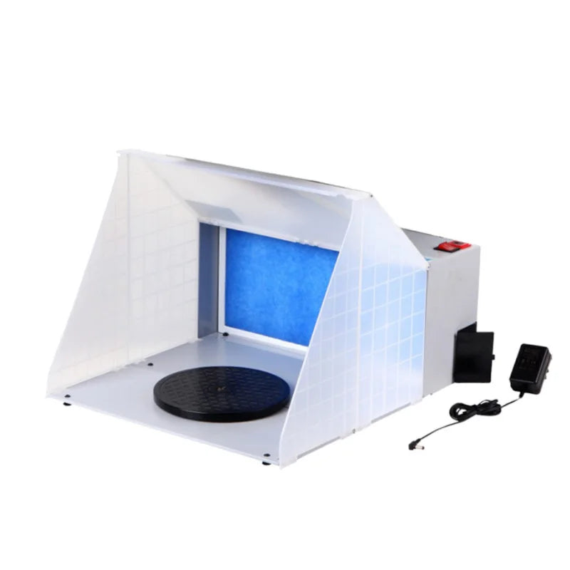 Professional Airbrush Spray Booth with LED Lights Filter Hose