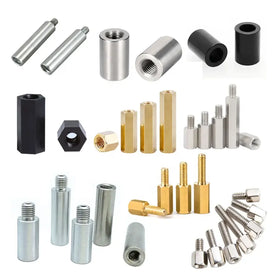 Custom M3 M4 M6 Nylon Round Brass Threaded PCB Stainless Steel Male Female Hex Aluminum Spacer Standoffs