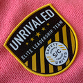Promotional Design Merrow Border Uniform Label Clothing Woven Patchclean Edge Suits Woven Clothing Emblem